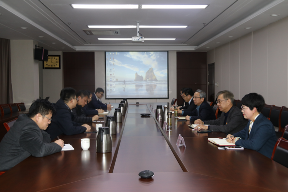 渤海銀行濟南分行副行長董羽一行來集團洽談合作